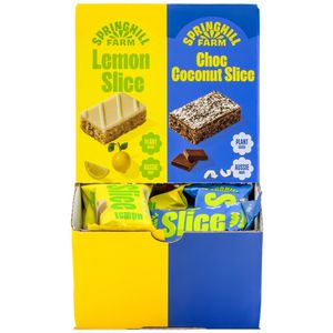 Springhill Farm SLICE Lemon & Choc Coconut 14 Pack