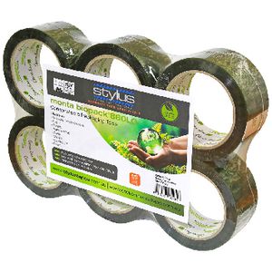 Monta Biopack 860 Compostable Tape 50mm x 80m Green 6 Pack