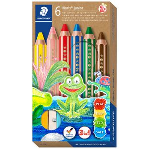 Staedtler Noris Junior 3-in-1 Pencils 6 Pack