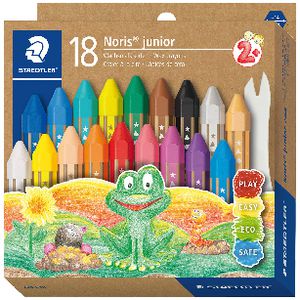 Staedtler Noris Junior Wax Crayons 18 Pack