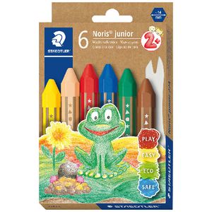 Staedtler Noris Junior Wax Crayons 6 Pack