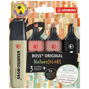 Stabilo Boss Nature Colours Highlighters Set A 4 Pack