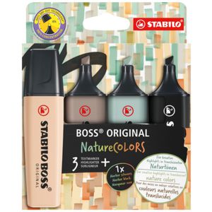 Stabilo Boss Nature Colours Highlighters Set B 4 Pack