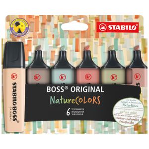 Stabilo Boss Highlighters Nature Colours 6 Pack
