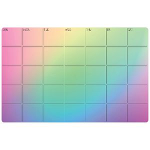 Three By Three Silicone Monthly Planner Multi