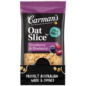 Carman's Oat Slice Cranberry and Blueberry 70g