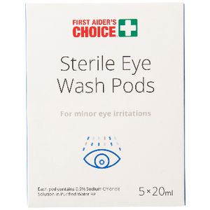 First Aiders Choice Saline Eye And Wound Wash 20mL 5 Pack