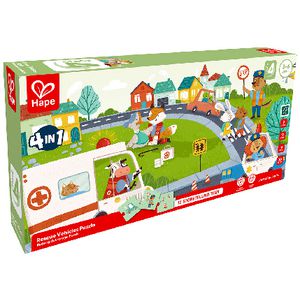 Hape Rescue Vehicles Puzzle Set