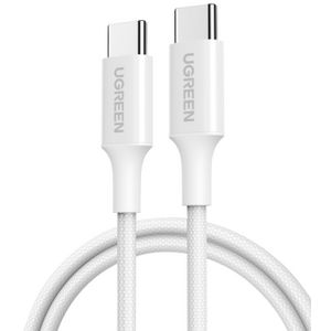 UGREEN USB-C to USB-C 5A/60W Braided Cable 2M White