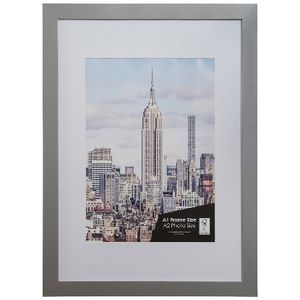 Cosmopolitan A1 with A2 Opening Poster Frame Silver
