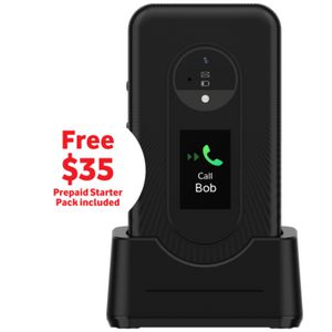Vodafone V Flip 4G Black Prepaid Bundle