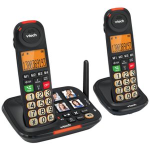 VTech Cordless Handset 25451B 2 Pack Black