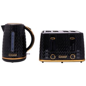 Westinghouse Kettle & Toaster Pack Black