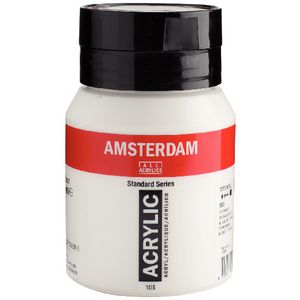 Amsterdam Acrylic Paint 500mL Titanium White 105
