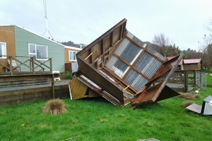 Tornado destroys West Coast shed | WeatherWatch - New 