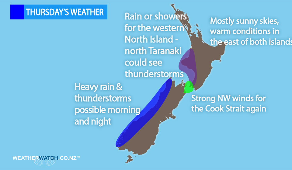 More rain on the night WeatherWatch New Zealand's Weather News Authority