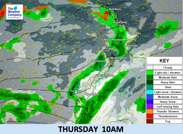 At the coldest point of the year & NZ is shifting into a milder spring