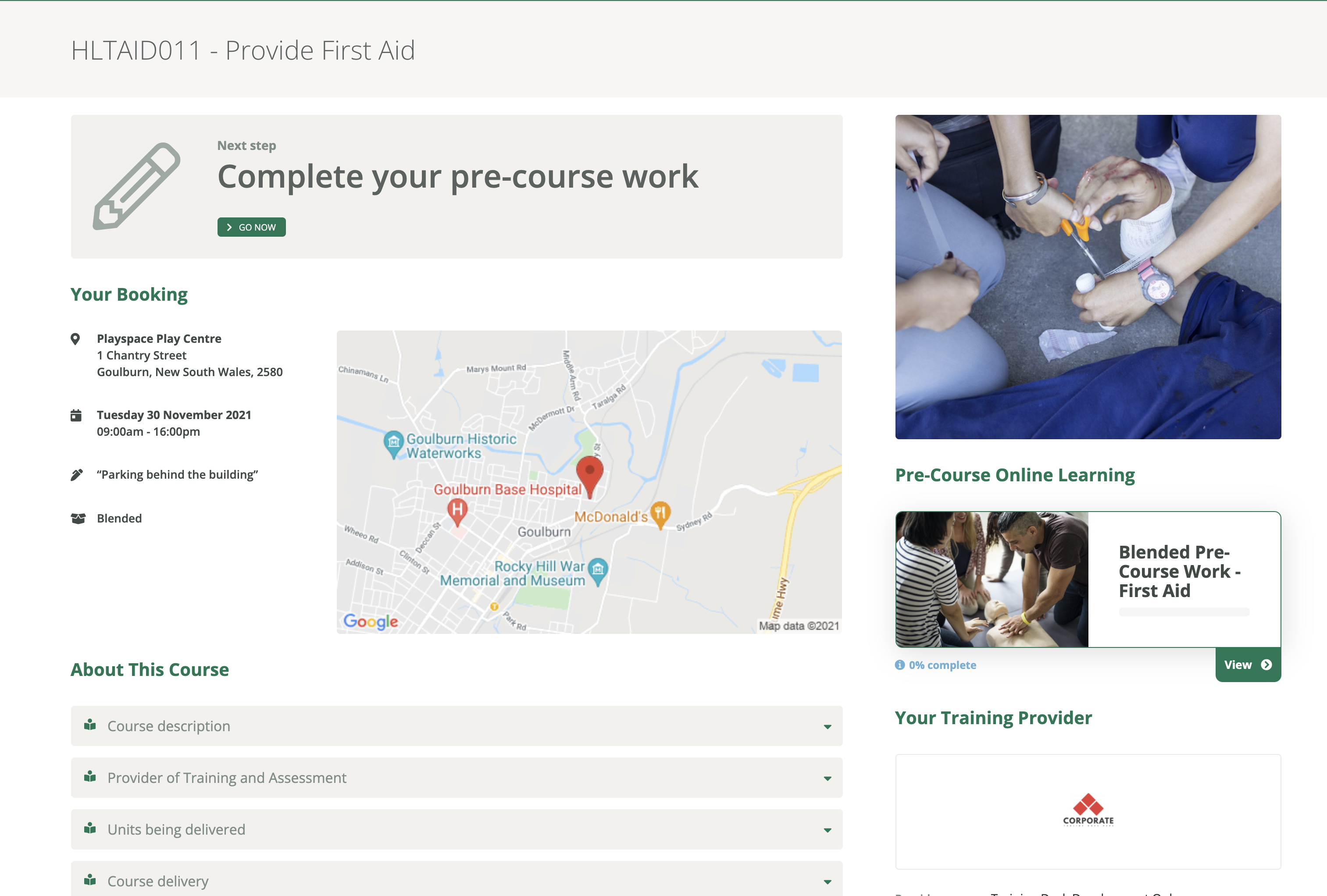 18 Week Elearning Rtt Status Code View Your Completed Online Pre-Course Work - RTS Training
