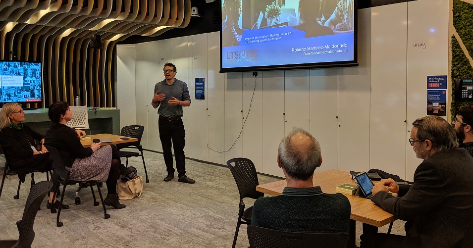 Roberto's session on learning analytics in the physical spaces