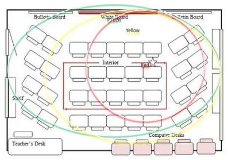 Floor plan map from Jones's Tools for Teaching