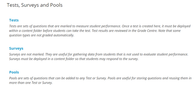 The Test Surveys and Pools option select in UTSOnline