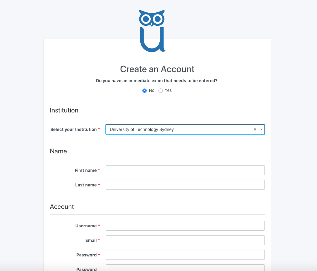 Setting up ProctorU to access settings LX at UTS