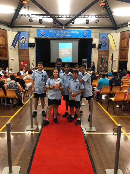 Students at Riverstone High School Welcome Guests to their Exhibition