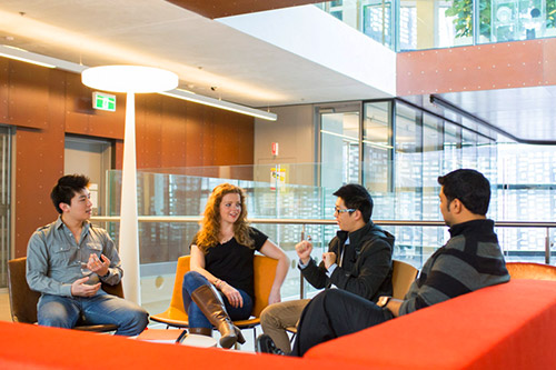 Hanging out in the faculty common areas Hanging out in the faculty common areas