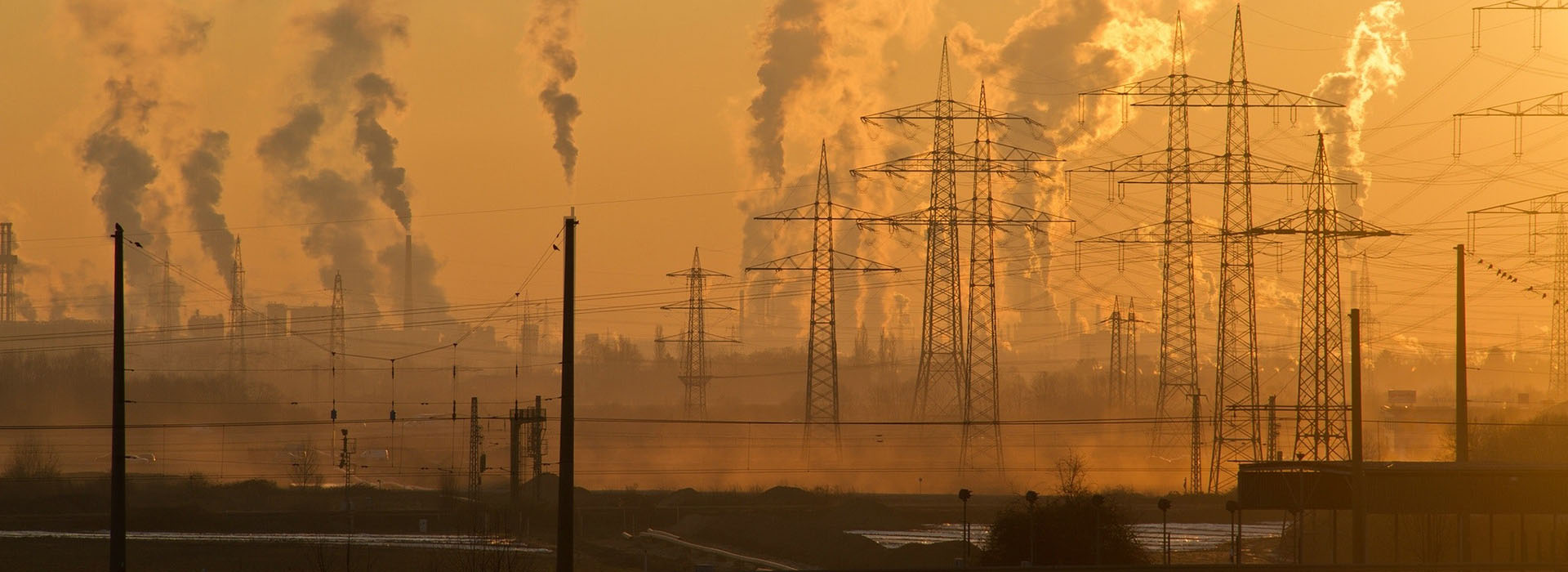 Pollution going into the atmosphere.