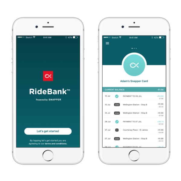 Image of phones with RideBank