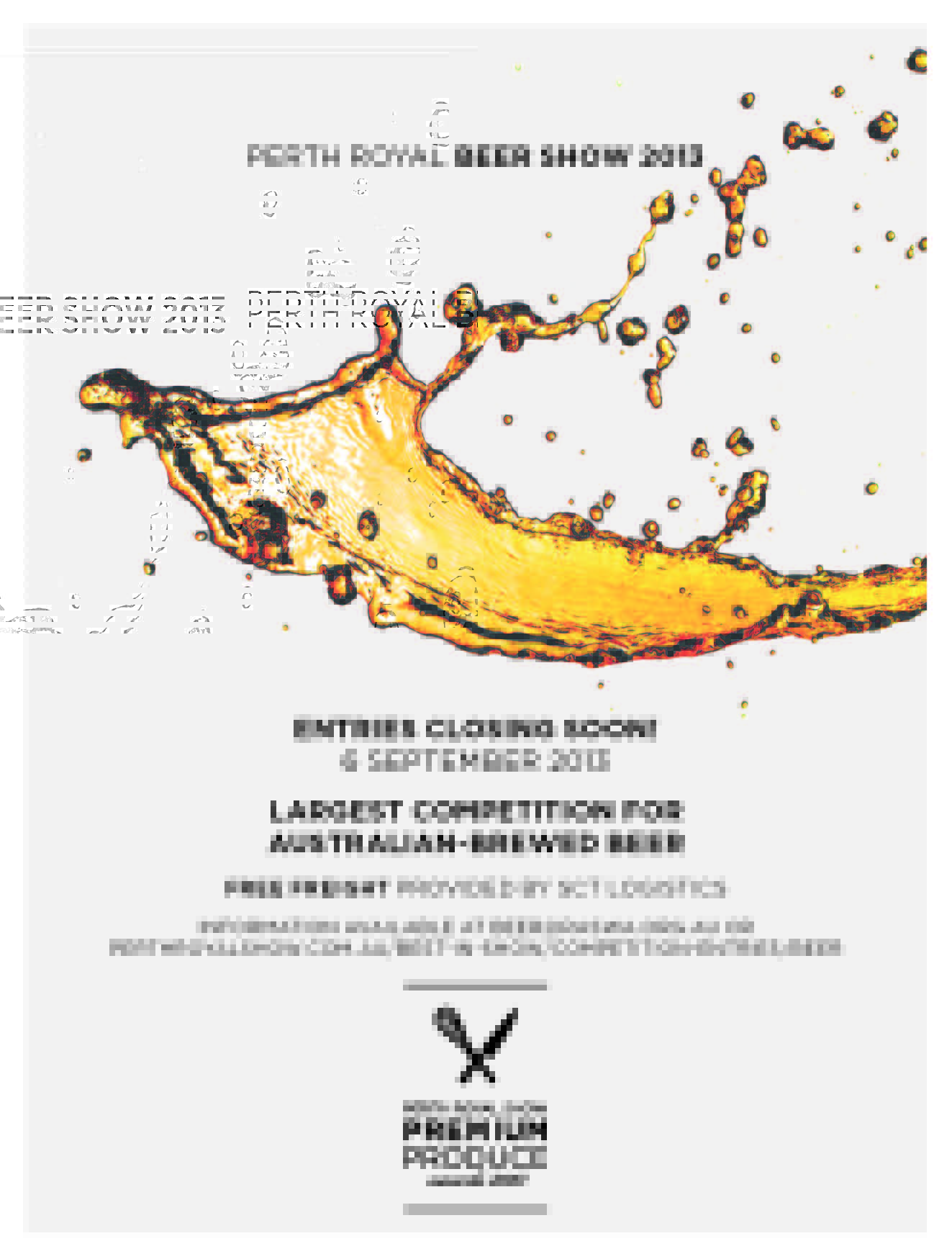 Perth royal beer awards entries closing soon Beer-Show-Advert-REMINDER-2013