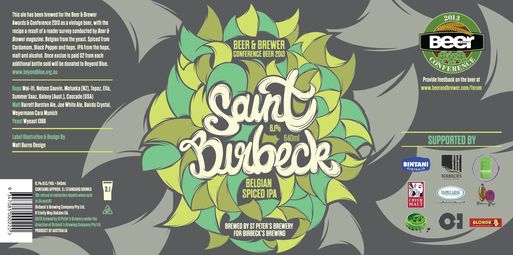Bbac 2013 conference beer saint birbeck belgian spiced ipa 61 BBAC_Confbeer_label