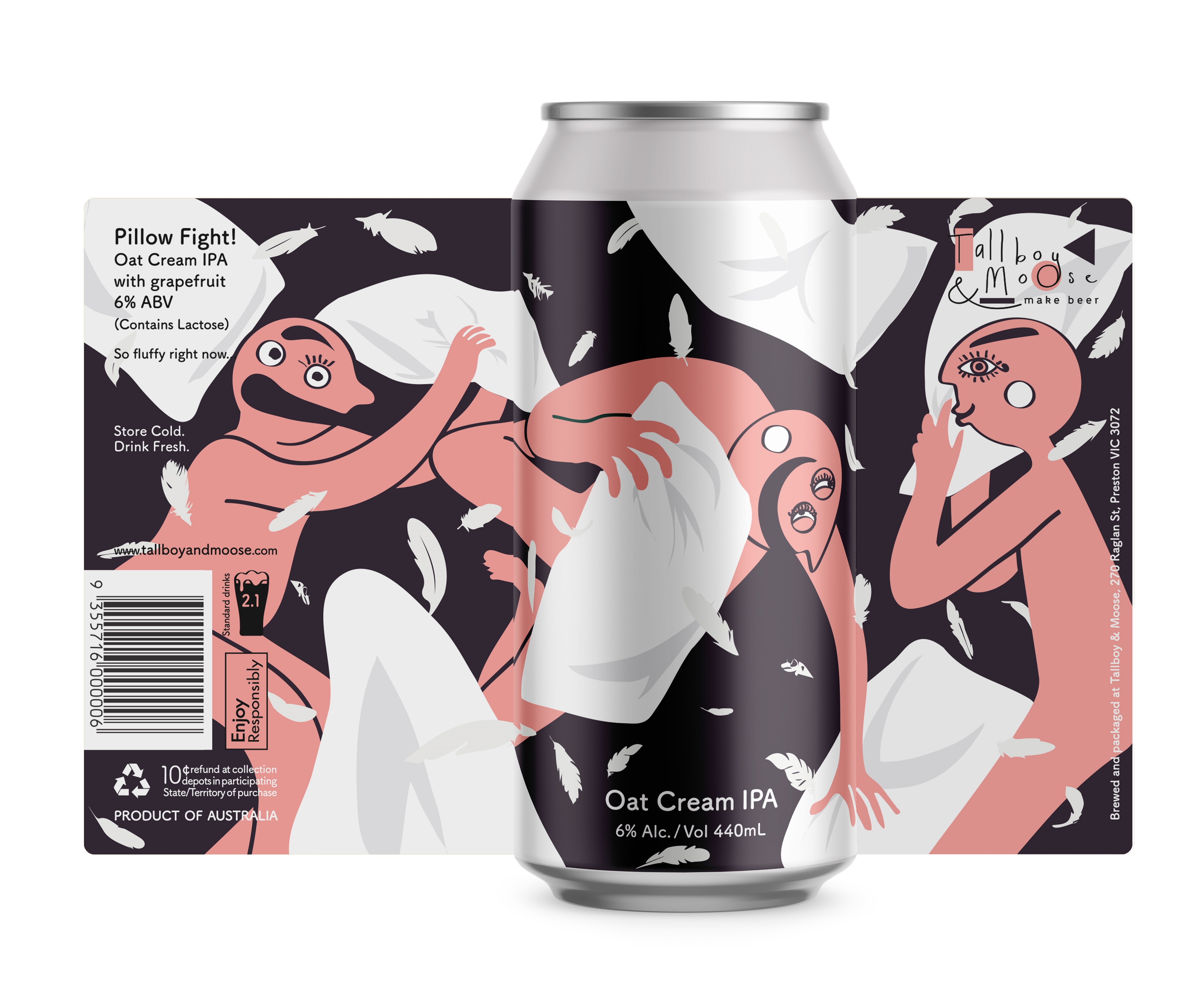 Tallboy and Moose cans its first beer Exclusive Mockups for Branding and Packaging Design