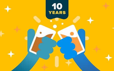Nomad check in with Untappd anniversary Facebook Banner