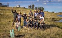 4 Pines funds Landcare Australia project Teams from 4 Pines,-Ryefield Hops & Lanadcare Australia toast planting 1000 trees