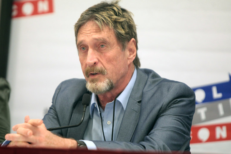 Popular Crypto Analysts John McAfee Facing $100 million Law Suit