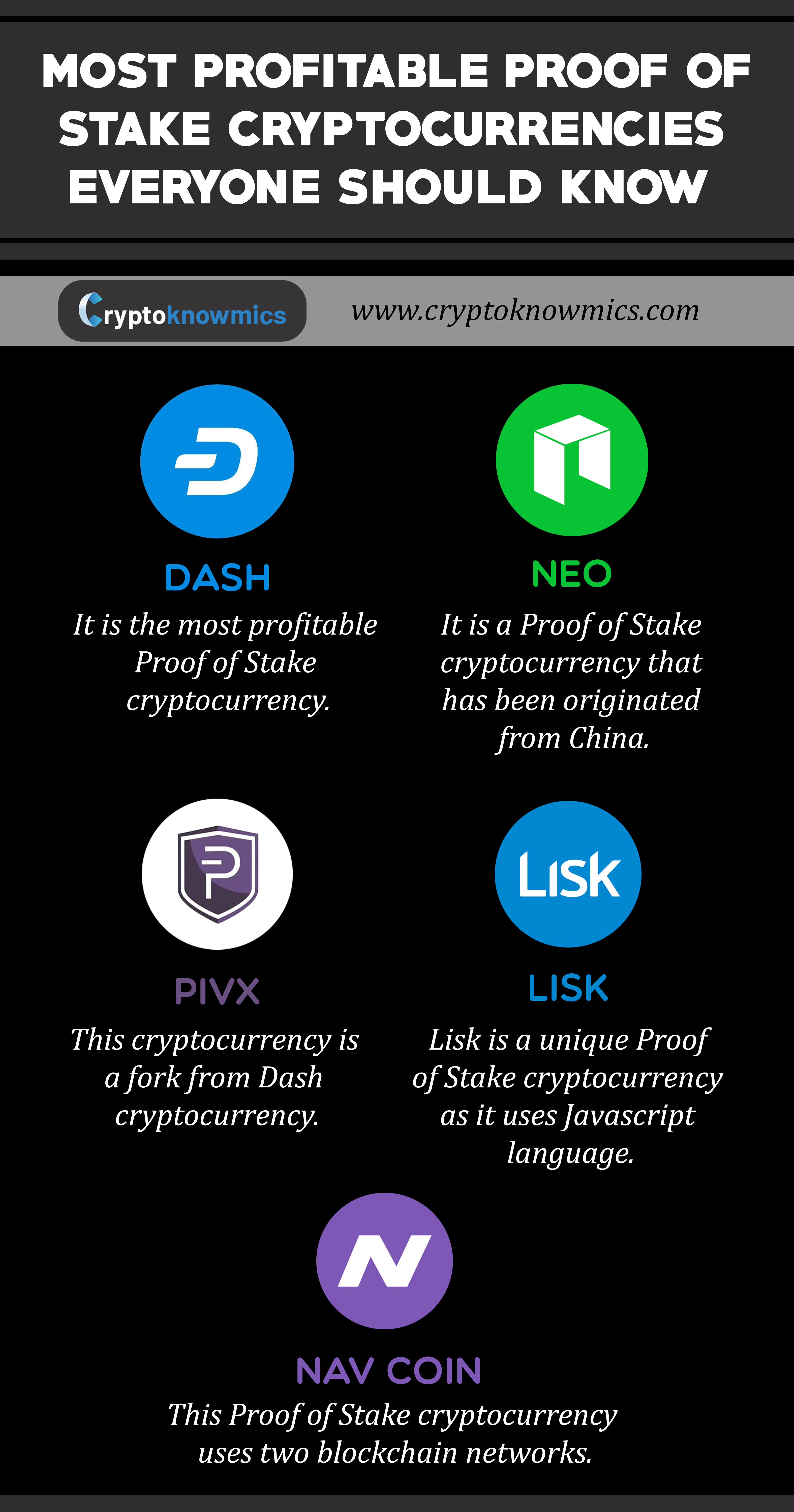 cryptocurrencies using proof of stake