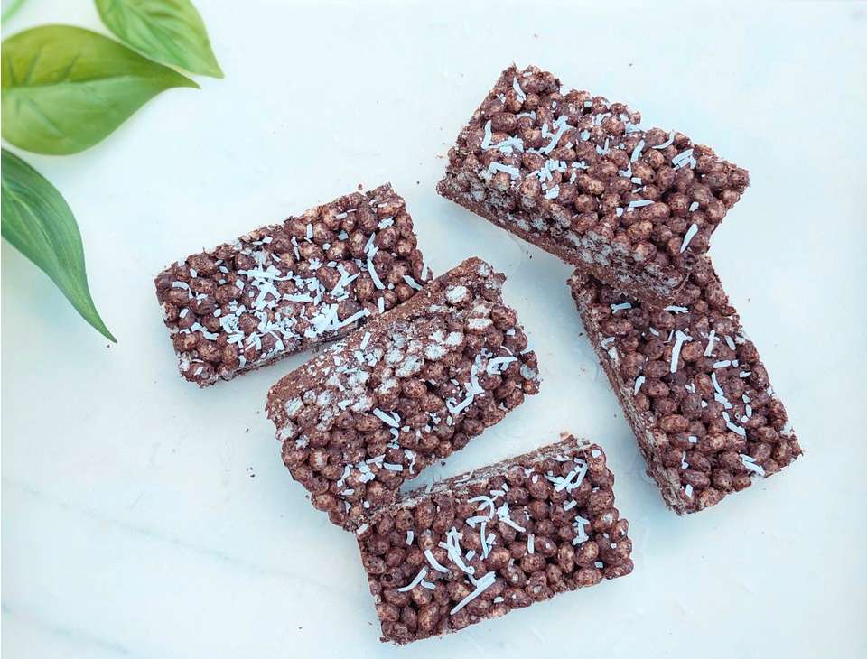 Delicious and Healthy Crispy Rice Puff Chocolate Brownies
