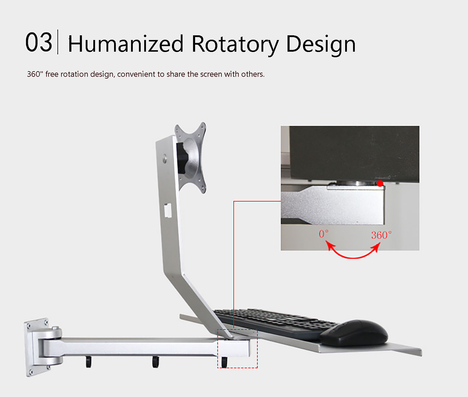 Wall-mounted Universal LCD Monitor Standing Workbench Bracket Rack ...