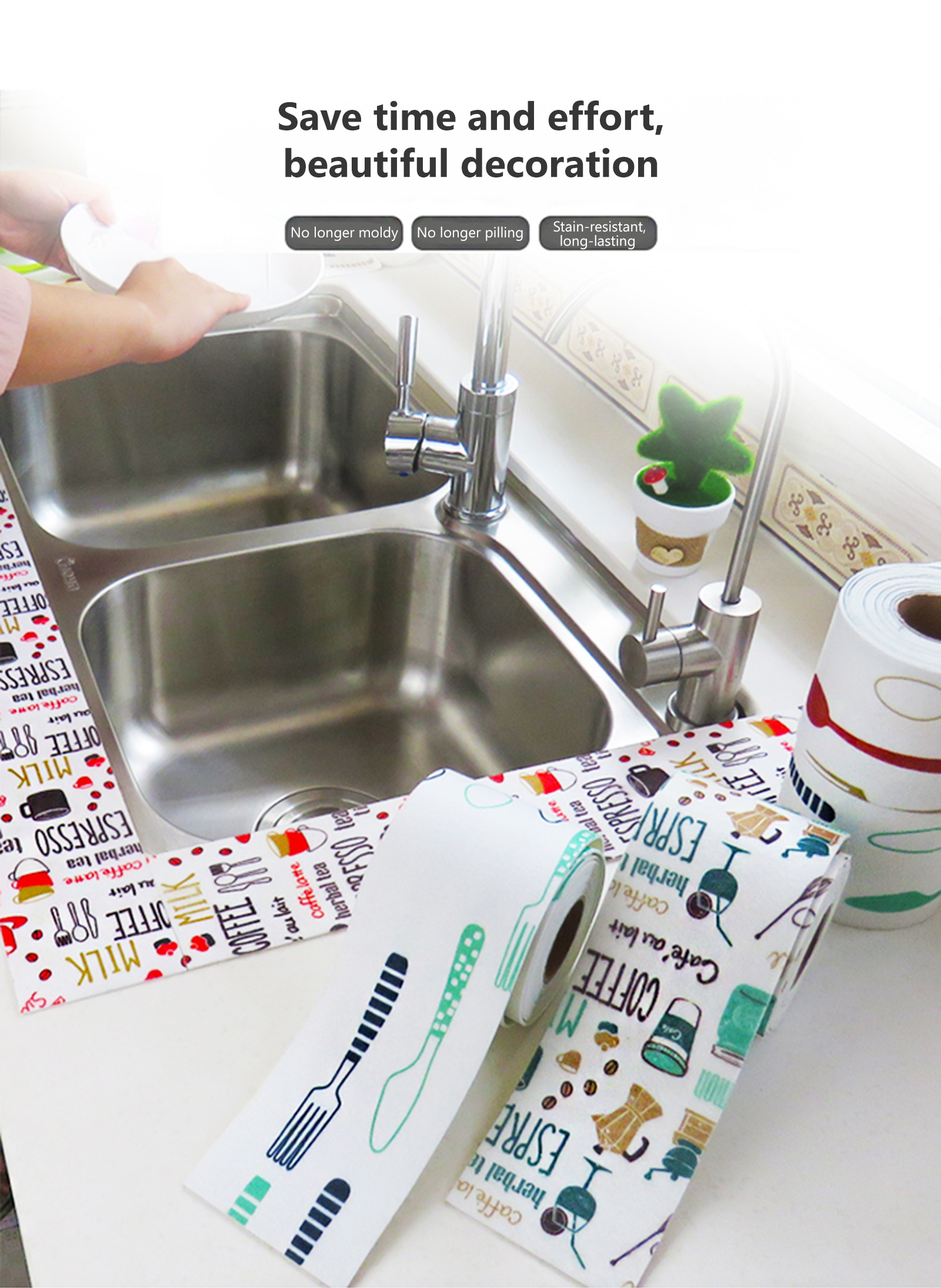 Waterproof Sticker Kitchen Bathroom Sticker Basin Sticker ottostore