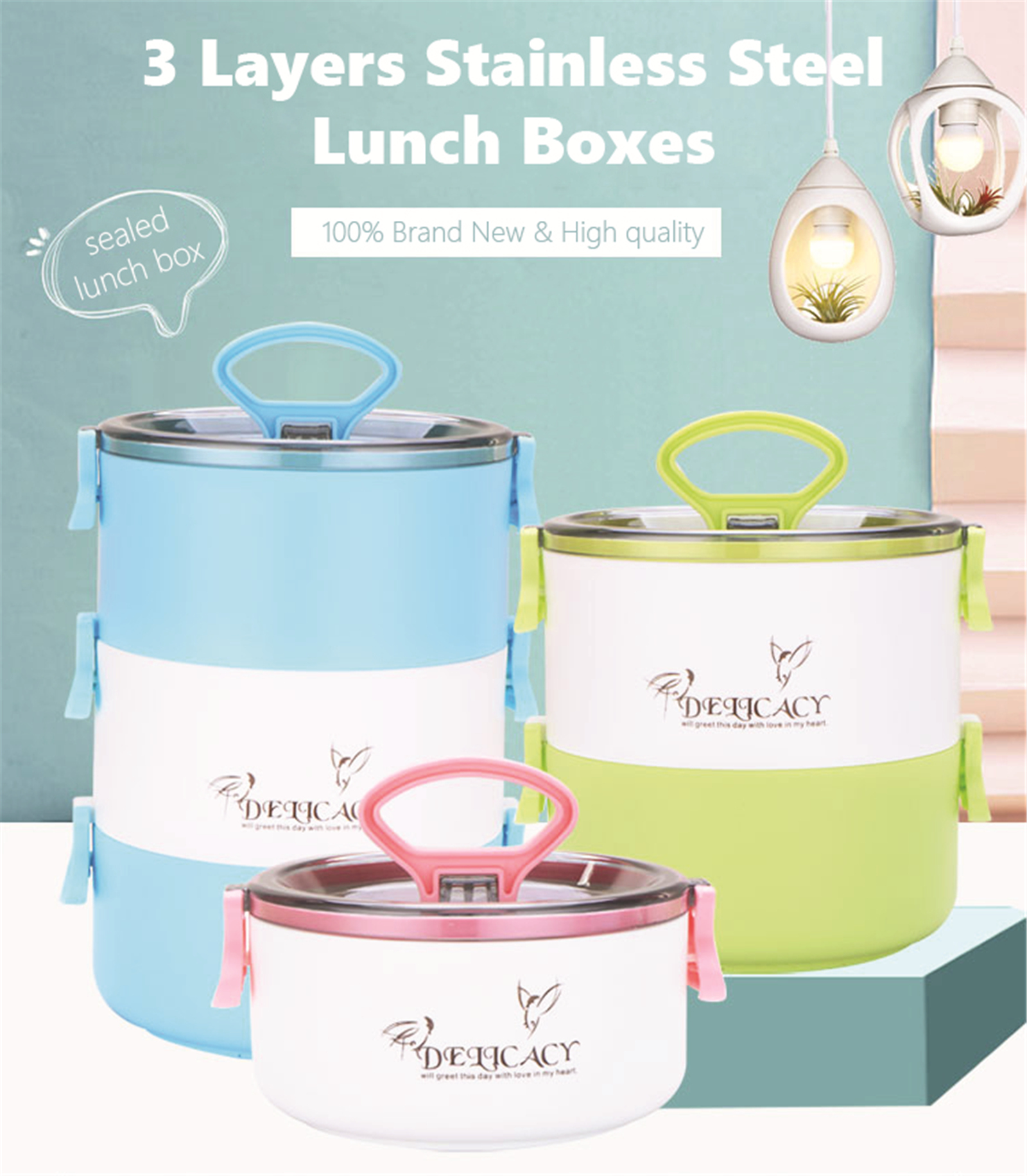 3 Layer Thermal Insulation Food Container ottostore