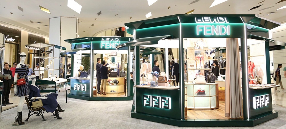March store windows: Fendi Kiosk Siam Paragon