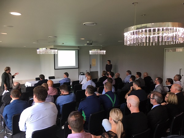 Ann Denholm and Jasmine De Martin of ACT NoWaste address the LSA briefing in Canberra