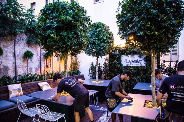 The Observer Hotel, Beer Gaarden Blitz underway
