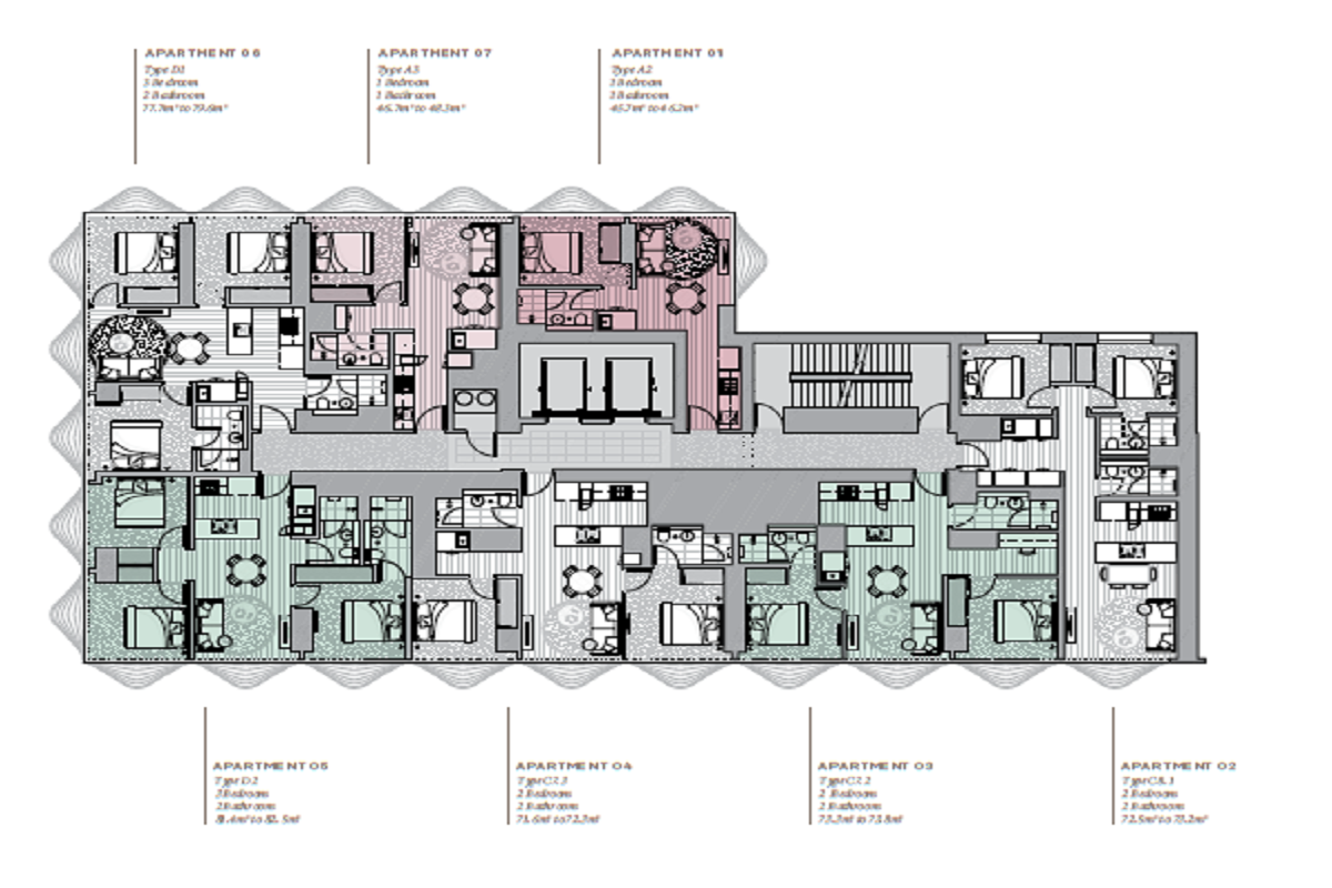 380 Melbourne Floor Plans Urban