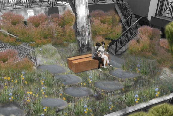 Greening Howlett Street - a first round funding project. Image: City of Melbourne City of Melbourne's Urban Forest Fund will open up to second phase grants on Aug 27th