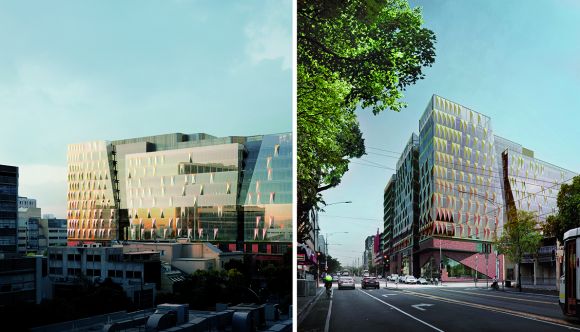 Melbourne Connect will transform the streetscape when completed in 2020. Images: Woods Bagot Construction commences on University of Melbourne's Melbourne Connect