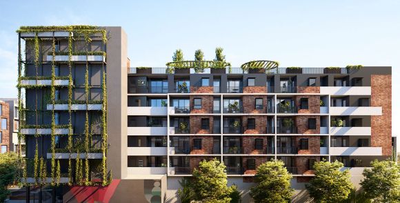 Rendering of EBV East Brunswick Village 5 new Sustainable Apartment Developments in Australia 2019