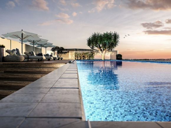 The Foundry's luxury outdoor pool. Credit: The Foundry Love holidays? Here's the next best thing: 12 of Australia's best apartment pools