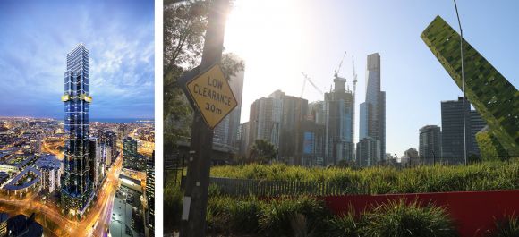 Australia 108 races along to its title of Melbourne's tallest. Images (L-R): FK | Mark Baljak Top 10 (Future) Tallest Buildings in Australia